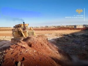 السواتر الترابية العسكرية في إدلب