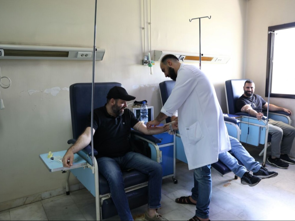 حملة للتبرع بالدم في دمشق لتعزيز مخزون بنك الدم ورفده بالزمر المطلوبة