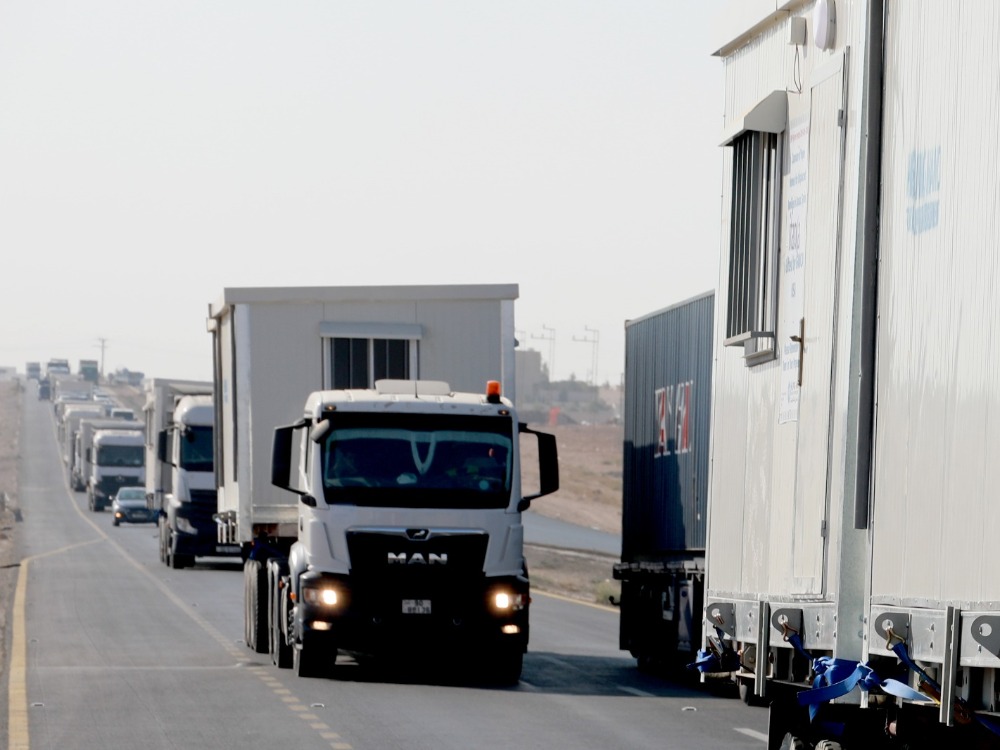 قافلة مساعدات أردنية جديدة إلى سوريا