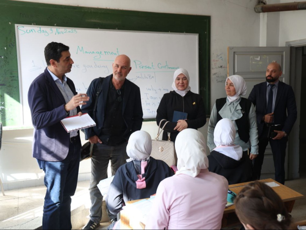 دمشق.. وفد سويسري ألماني يزور عدداً من مدارس التعليم المهني والتقني