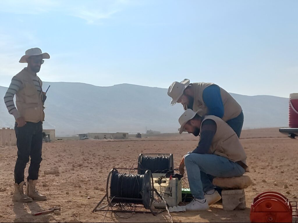 وزارة الطاقة تجري دراسة جيوفيزيائية لتحديد مواقع آبار مياه بريف دمشق