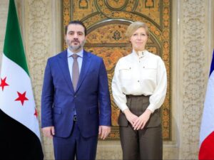 وزير الخارجية والمغتربين يستقبل المستشارة السياسية للرئيس الفرنسي في دمشق