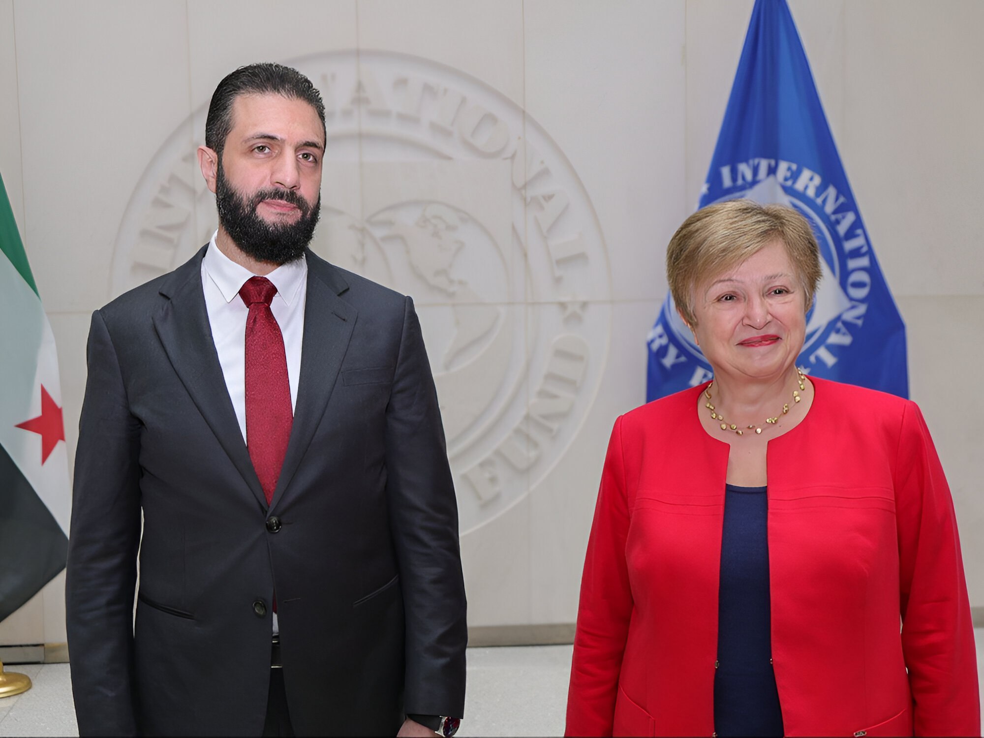 الرئيس الشرع يبحث مع مديرة صندوق النقد الدولي أوجه التعاون المشترك