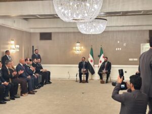 الرئيس الشرع خلال لقائه ممثلي المنظمات الأمريكية: سوريا بحاجة إلى جهود أبنائها لإعادة إعمارها