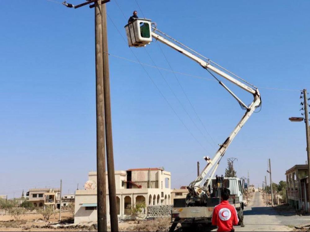 شركة كهرباء السويداء تباشر تأهيل الشبكة في ريف المحافظة الشمالي