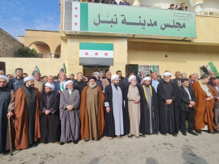 في ذكرى ردع العدوان.. أهالي نبل والزهراء في ريف حلب يجددون التمسك بوحدة سوريا