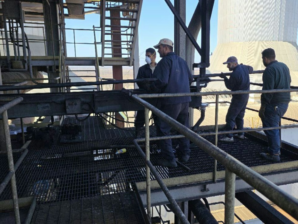 انتهاء تأهيل المجموعة الثانية في محطة توليد الزارة بريف حماة