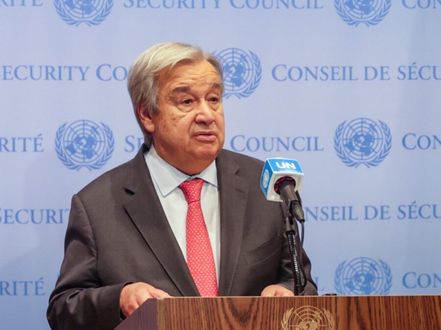 غوتيريش يدين الهجوم الإرهابي في حمص