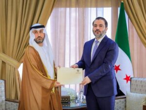 الشيباني يتسلم أوراق اعتماد سفيري الإمارات ولبنان