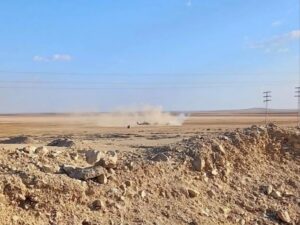 جرحى في صفوف دورية مشتركة لقوات الأمن وقوات أمريكية بالقرب من تدمر