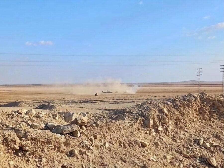 جرحى في صفوف دورية مشتركة لقوات الأمن وقوات أمريكية بالقرب من تدمر