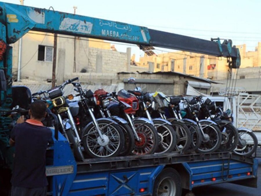 المنافذ البرية والبحرية: حظر إدخال الدراجات النارية إلى سوريا اعتباراً من نيسان المقبل