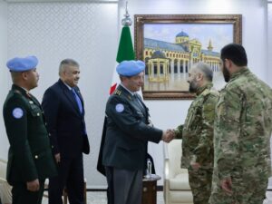 وزير الدفاع يستقبل رئيس بعثة "الانتسو" لحفظ السلام ويبحثان التنسيق المشترك