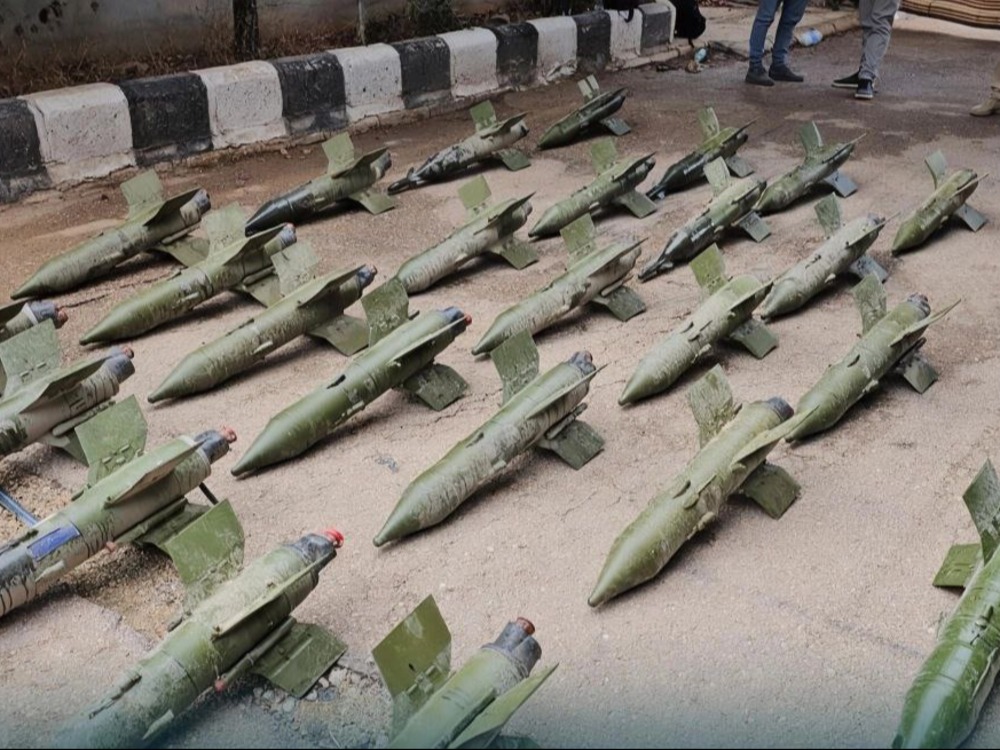 الأمن الداخلي بدرعا يضبط أسلحة وذخيرة معدة للتهريب لمجموعات خارجة عن القانون