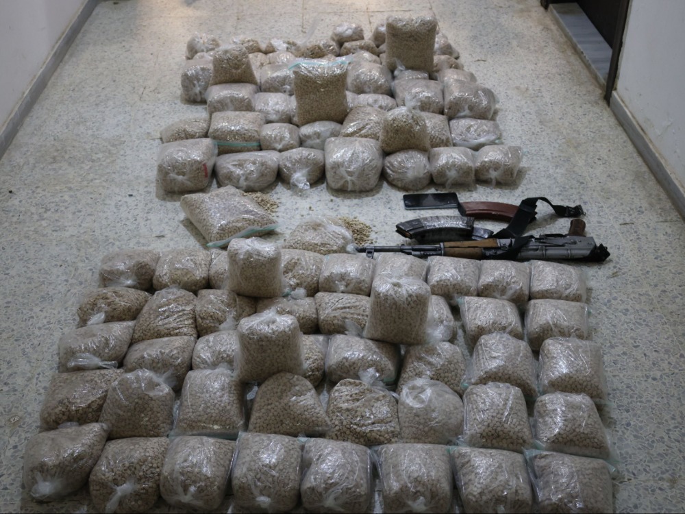 الأمن الداخلي يضبط 1.25 مليون حبة مخدرة في حماة