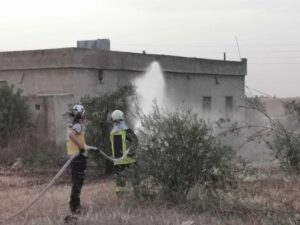 وفاة رجل إثر حريق اندلع داخل منزله بمدينة الحفة في ريف اللاذقية