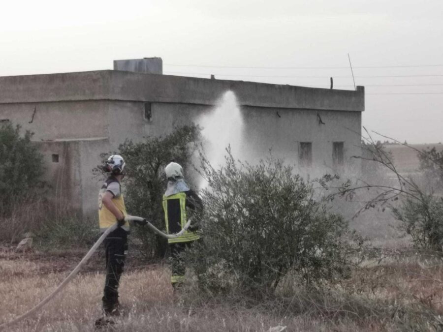 وفاة رجل إثر حريق اندلع داخل منزله بمدينة الحفة في ريف اللاذقية