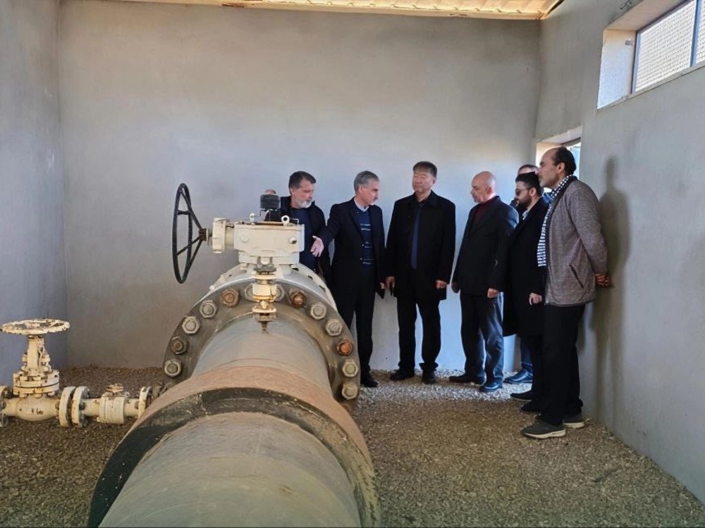 وفد شركة CG الأمريكية الكورية يطلع على موقع إنشاء محطة للغاز في سوريا