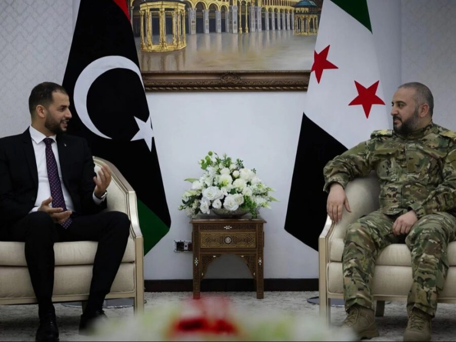 وزير الدفاع يلتقي رئيس البعثة الليبية في دمشق