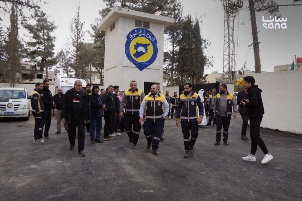 افتتاح مركز للدفاع المدني في مدينة جيرود بريف دمشق 