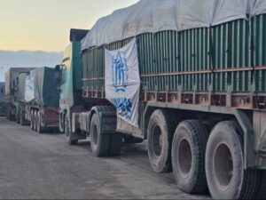 اللجنة المركزية لاستجابة حلب ترسل قافلة مساعدات إلى عين العرب