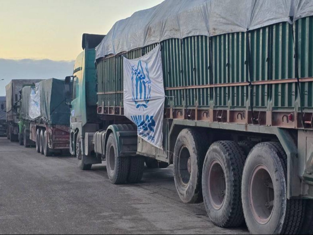اللجنة المركزية لاستجابة حلب ترسل قافلة مساعدات إلى عين العرب