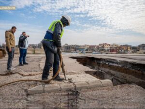 الهيئة العامة للمنافذ تبدأ أعمال صيانة جسر منفذ العريضة الحدودي