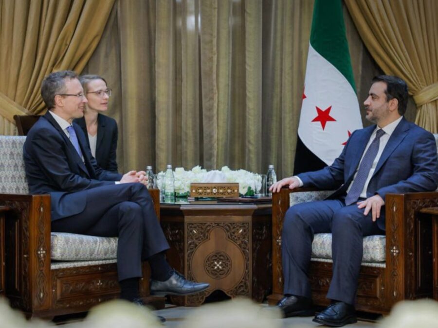 الشيباني يلتقي وفداً ألمانياً في دمشق 