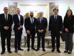 وزير التعليم العالي يبحث التعاون بالأمن السيبراني مع شركة كونترول ريسكس البريطانية