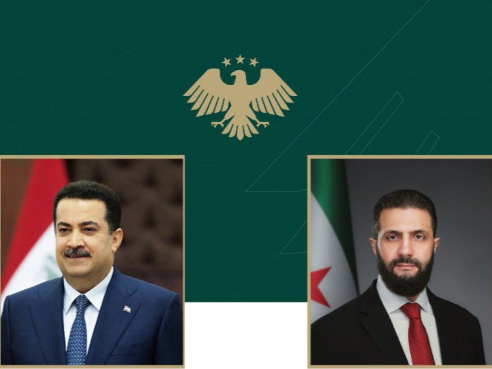الرئيس الشرع ورئيس الوزراء العراقي يبحثان هاتفياً تطورات شمال وشرق سوريا