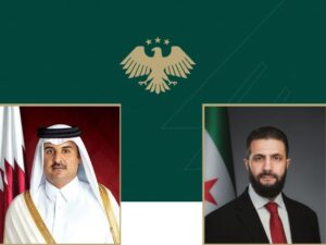 الرئيس الشرع وأمير قطر يبحثان التطورات الإقليمية وتعزيز التعاون