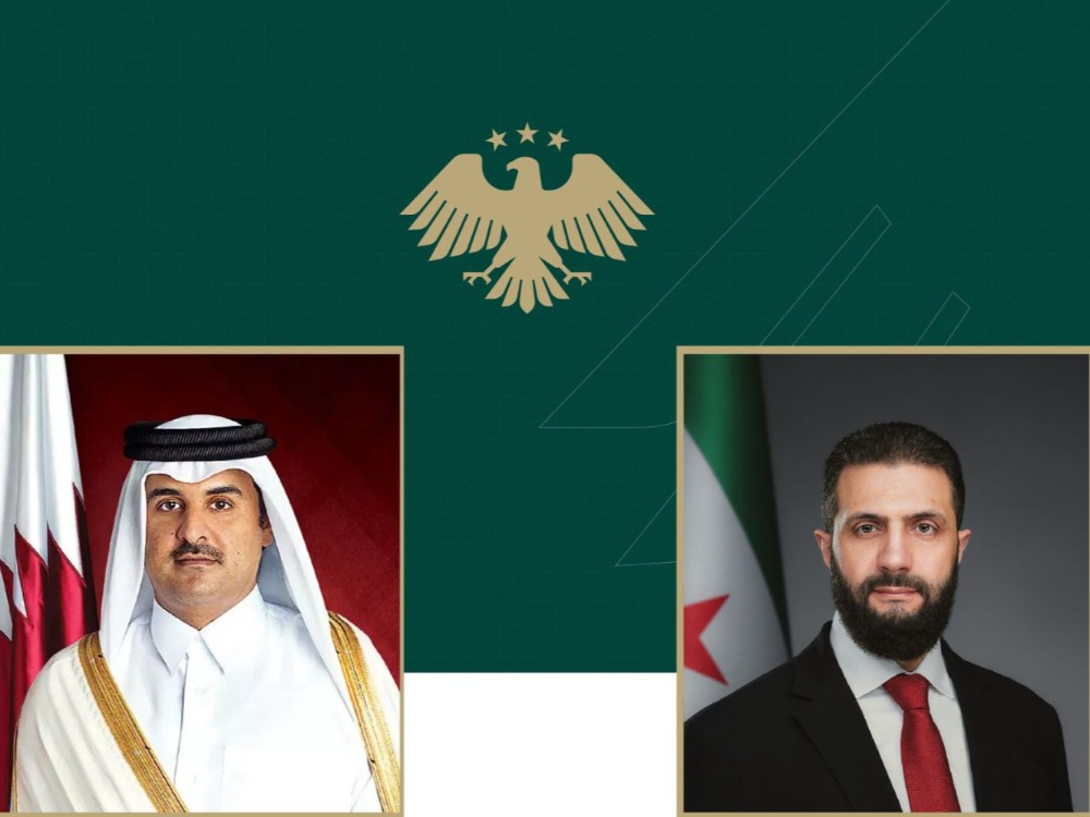 الرئيس الشرع وأمير قطر يبحثان التطورات الإقليمية وتعزيز التعاون