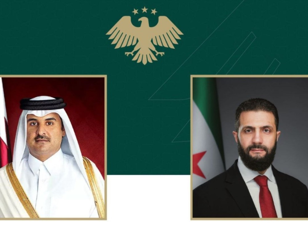 الرئيس الشرع وأمير قطر يبحثان هاتفياً تعزيز التعاون الثنائي