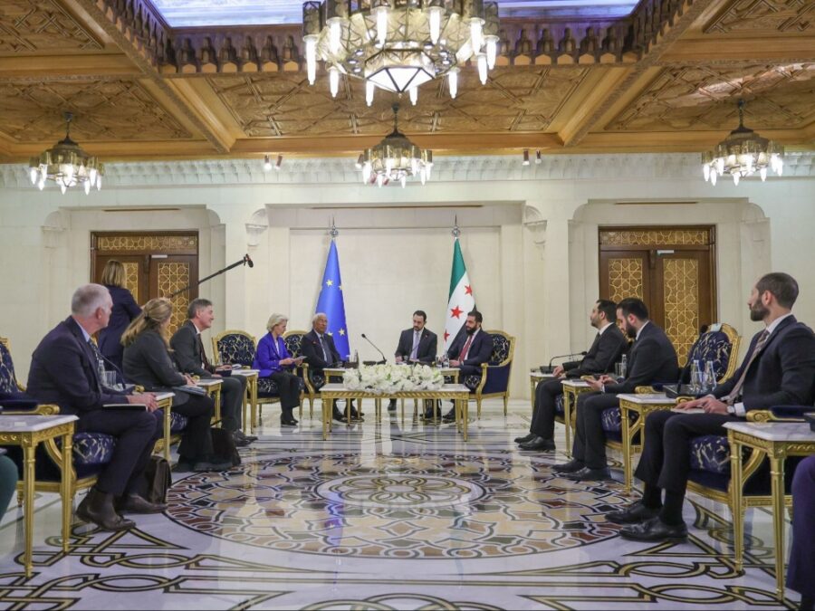 رئيسة المفوضية الأوروبية ورئيس المجلس الأوروبي يزوران دمشق ويبحثان مع الرئيس الشرع ووزير الخارجية تعزيز العلاقات