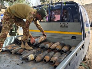 محافظة درعا: إزالة أكثر من 120 قذيفة غير منفجرة في مدينة نوى