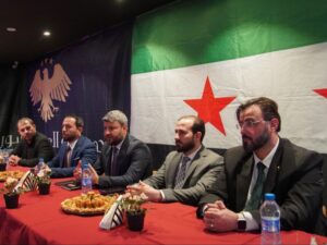 وفد من الخارجية يبحث مع الجالية السورية في بروكسل تحسين الخدمات القنصلية