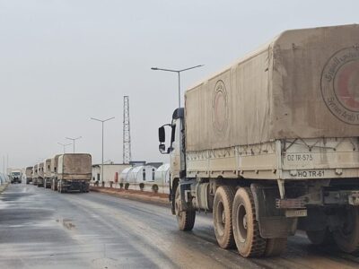 وصول ست حافلات تقل عائلات من قاطني مخيم الهول إلى ريف حلب