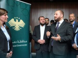 دمشق - وضع حجر الأساس لإطلاق وحدات توثيق الملكية للمواطنين بحيّي جوبر والقابون