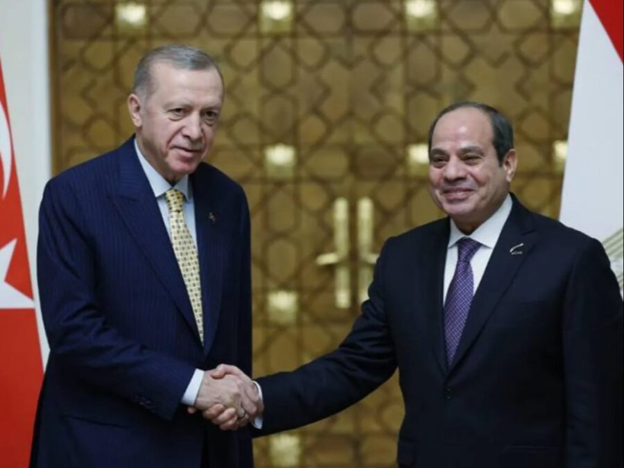 السيسي وأردوغان يؤكدان دعم وحدة سوريا وسيادتها