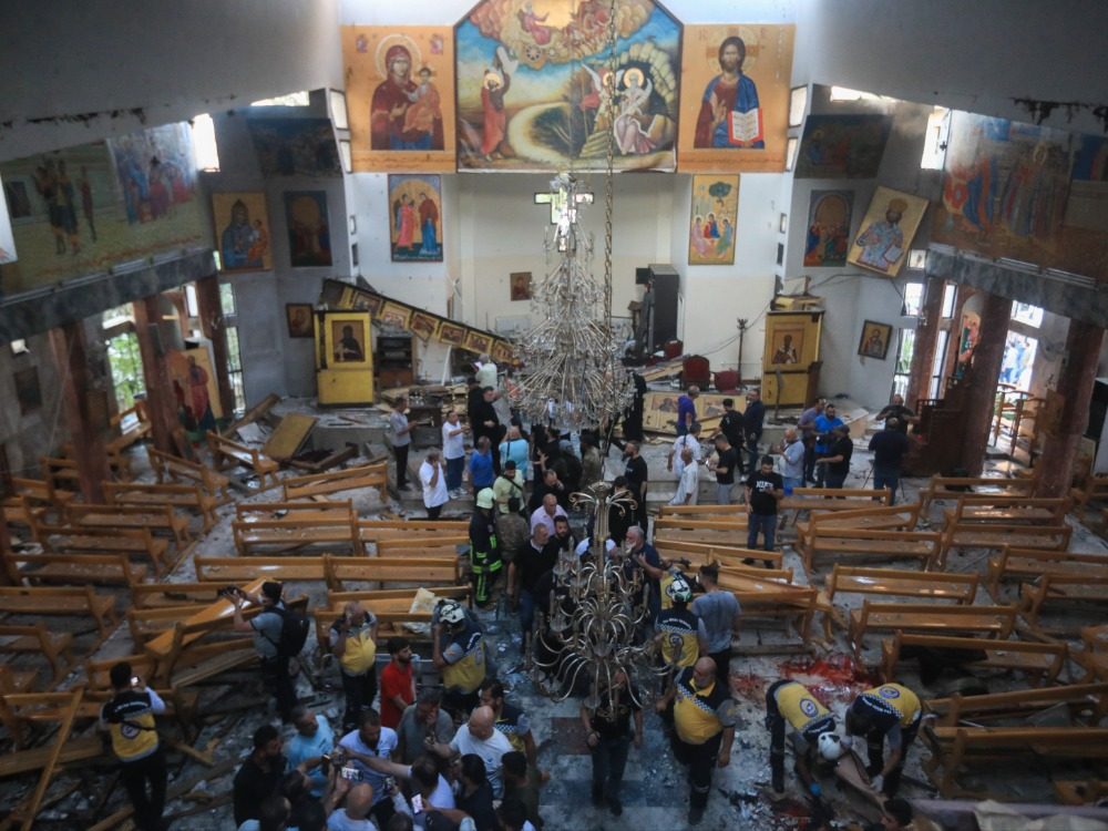 وزارة العدل تكشف تفاصيل التحقيق مع منفذي تفجير كنيسة مار إلياس بريف دمشق