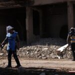 مركز مكافحة الألغام يواصل تطهير حي جوبر من مخلفات الحرب