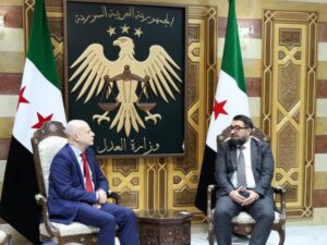 وزير العدل يبحث مع نائب المبعوث الأممي سبل التعاون في المجالات القانونية