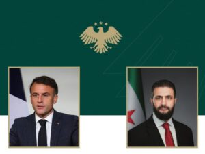 الرئيس الشرع يبحث هاتفياً مع نظيره الفرنسي التطورات في المنطقة ودعم سوريا