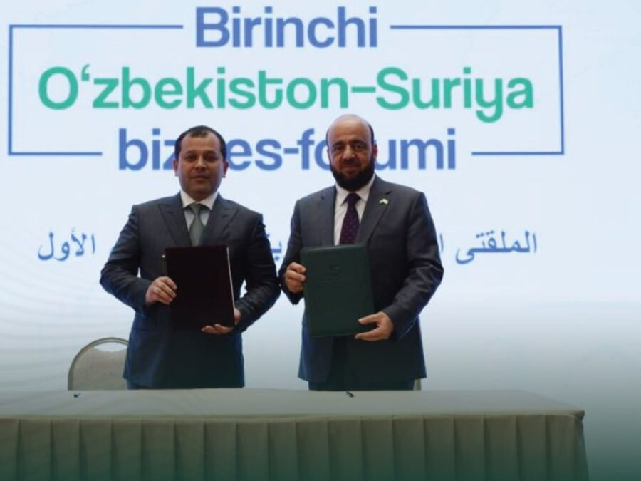اتحاد غرف التجارة السورية يوقع مذكرة تفاهم مع غرفة تجارة وصناعة أوزبكستان
