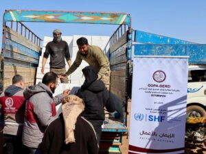 مساعدات عاجلة لعائلات مهجّرة من السويداء في ريف درعا الشرقي