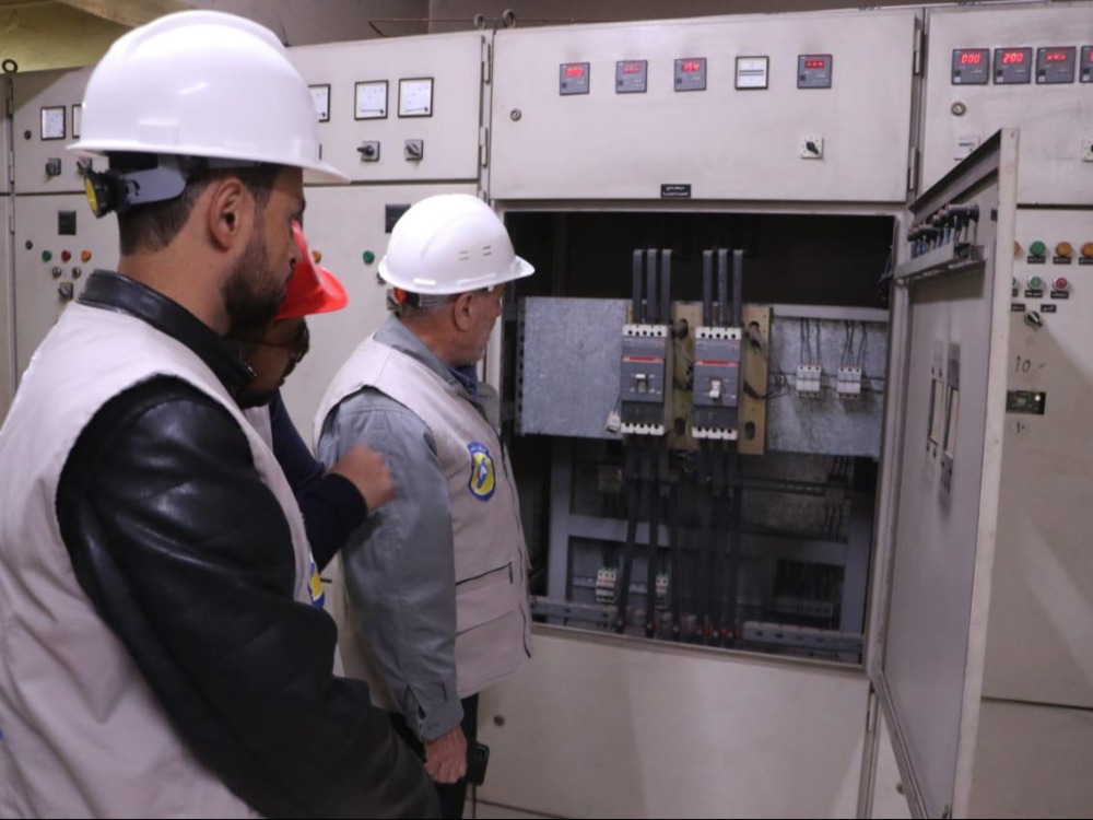 الدفاع المدني يدشن مشروع تأهيل محطة ضخ مياه في جرمانا بريف دمشق