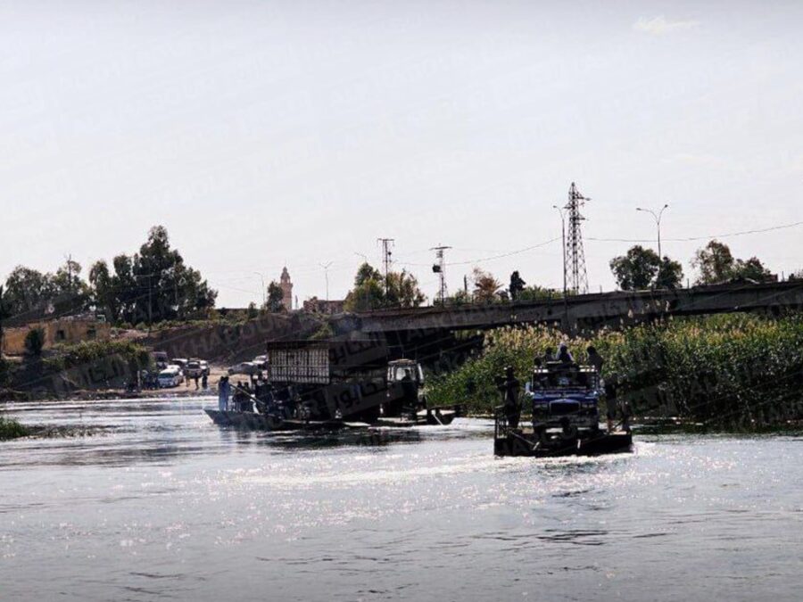 إغلاق الجسر الترابي في مدينة دير الزور للصيانة