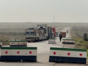 قافلة مساعدات محملة بالطحين والمستلزمات الطبية تدخل محافظة السويداء