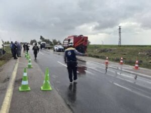 مقتل امرأة وإصابة 4 آخرين بحادث تدهور شاحنة شرقي حماة