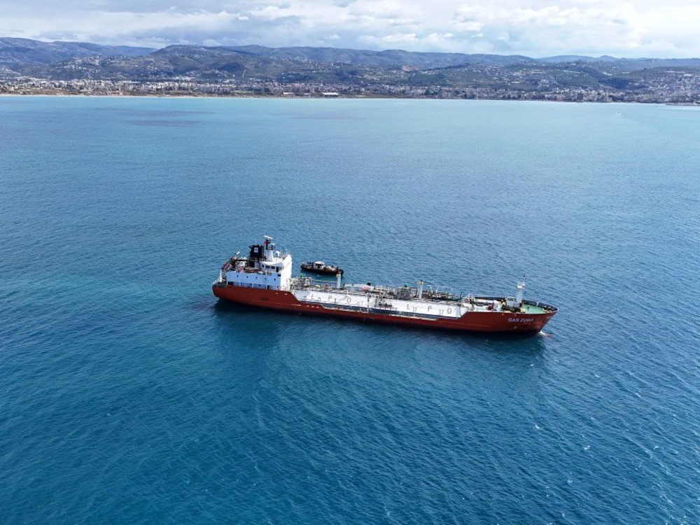 مصب بانياس.. تفريغ أربع نواقل غاز بحمولة تجاوزت 9 آلاف طن متري